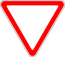 Знак уступи дорогу