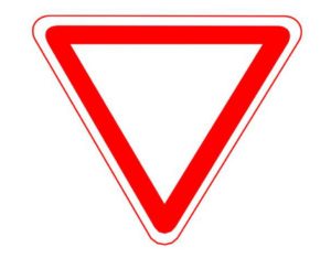 знак 2.4 "Уступите дорогу"